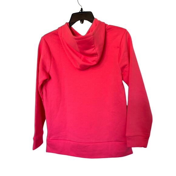NWT adidas Girls Hooded Pullover Hoodie Size Large 14 Pink - Picture 3 of 3